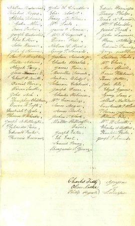 Persons enrolled in the Militia of Lexington for the year 1842