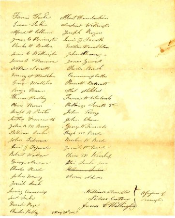 A List of persons liable to do military duty, 1845