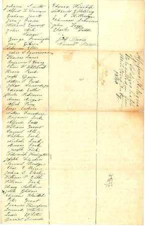 Assessor's return of Soldiers liable to be called, 1840