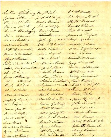 A List of persons liable to do military duty, 1845