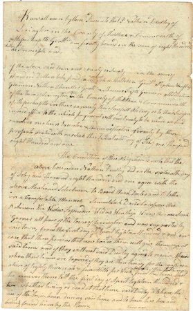 Agreement to manage the town's poor farm, 1801