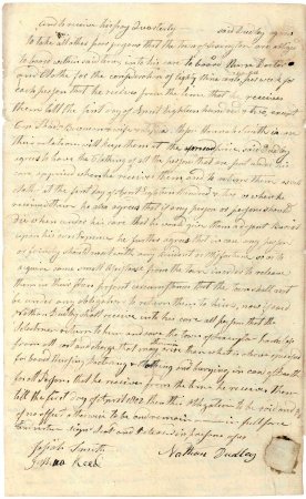 Agreement to manage the town's poor farm, 1801