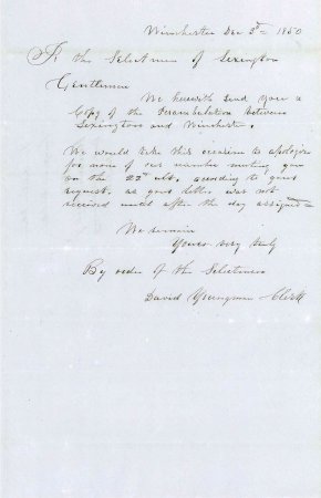 Perambulation between Lexington & West Cambridge, 1845