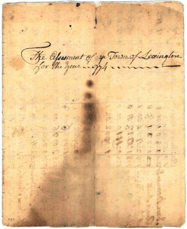 Assessment of Town, 1774